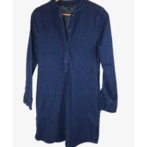 Universal Standard Denim Colored Dress Long Sleeve Sz XXS (Size Womens 4)